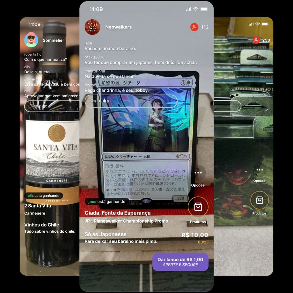 Compre e venda ao Vivo